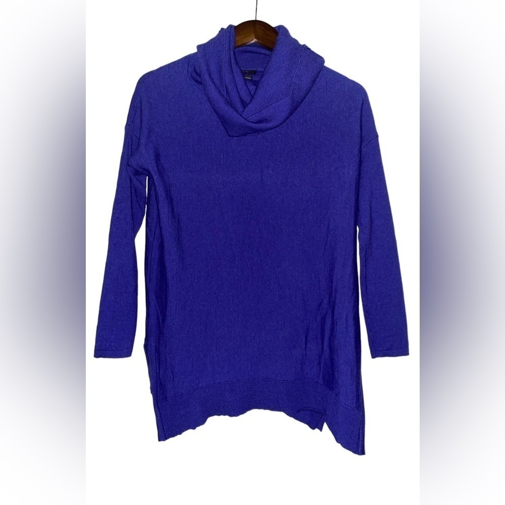 Tahari Merino Wool Cowl Neck Knit Long Sleeve Sweater Women XS Cold Weather
